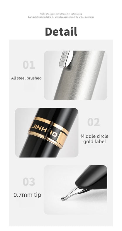 JINHAO 59 Fountain Pen Luxury Elegant Pens EF F Hooded Nib Fountain Pens Writing Stationery PK 80  School Office Supplies