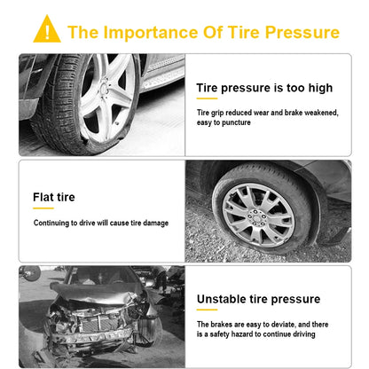 EAFC 120W Handheld Air Compressor Wireless/Wired Inflatable Pump Portable Air Pump Tire Inflator Digital for Car Bicycle Balls