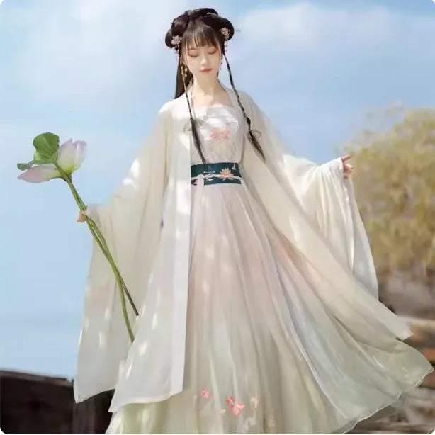 Vintage Party Fairy Dress Print Ethnic Style Stage Hanfu Dress Cosplay Costumes Traditional Chinese Clothing for Women Clothes