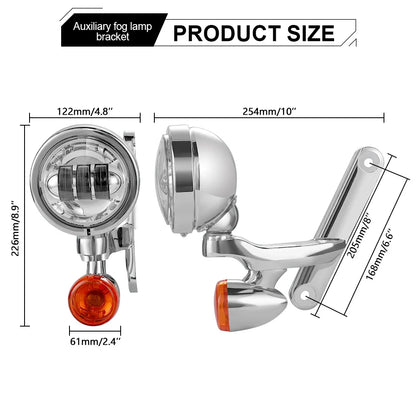 for Harl-ey Auxiliary Lighting Auxiliary Lighting Brackets Fog Light for Ha-rley Cvo Street Glide Flhx 2006-2020 Frame Parts