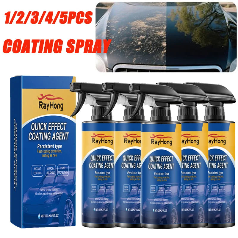 1-5PCS Car Nano Coating Spray Auto Quick-Dry Coating Hydrophobic Protection Polishing Maintenance Renewal  Agent Accessories