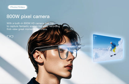 2026 4K HD AI Smart Glasses New Bluetooth Call Voice Assistant Control Chat GPT 800MP Camera AI Translation Sunglasses Men Women