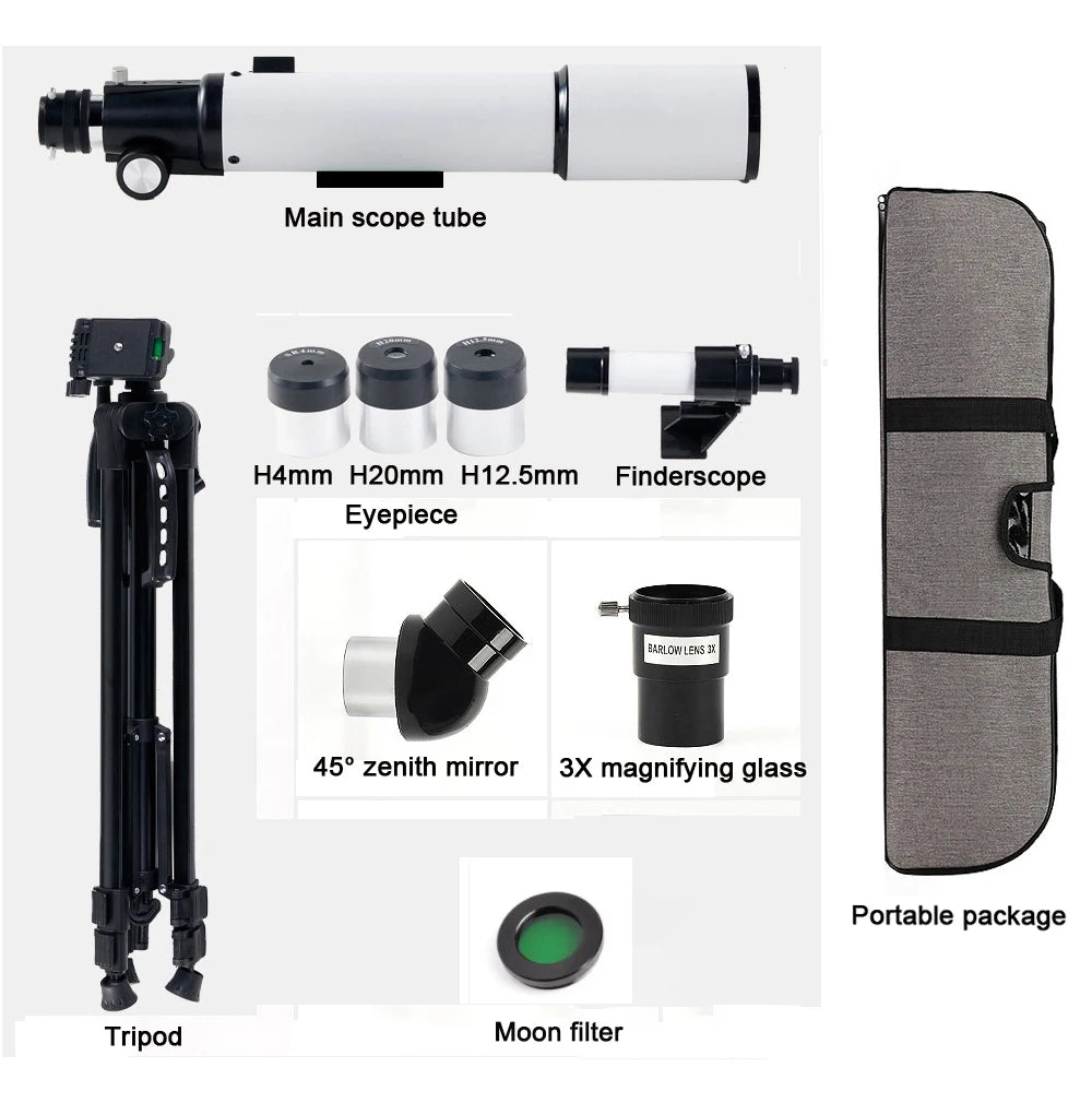 BORWOLF 70500 Professional Astronomical Telescope for Space Monocular  70MM Lens Powerful Night Vision for Star and Moon