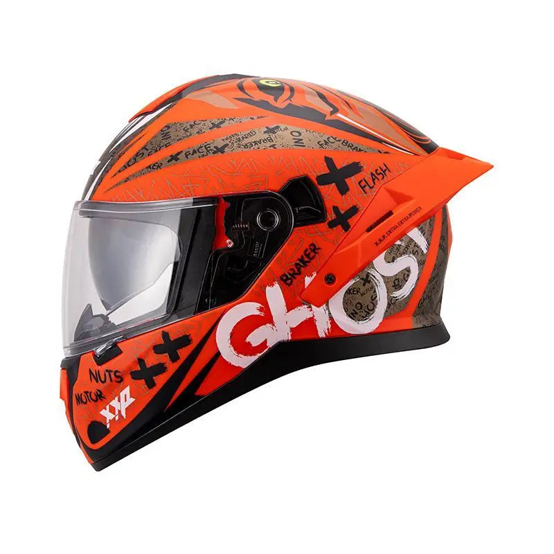 Motorcycle Helmet Anti-fog Dual Lenses Large Tail Full Face Helmets Men Women Motorbike Racing Helmets Casque Moto Casco
