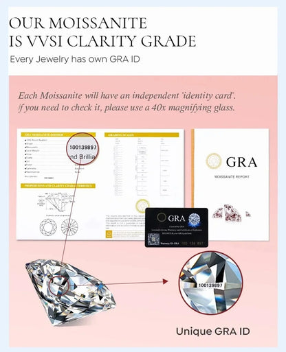 18K White Gold 1-2 Carat Moissanite Ring for Women Platinum Pt950 Spinning Rose Romantic Ring Luxury Wedding Bands Fine Jewelry
