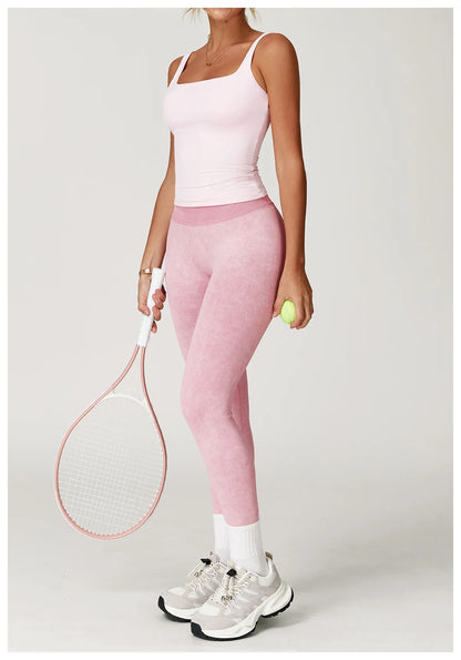 Yoga Pants Impact Leggings Women Seamless Sports Yoga Pant High Waist Ribbed Gym Clothes Fitness Workout Wear Scrunch Bum Tights