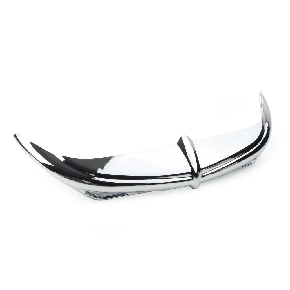 Chrome/Black Motorcycle Head Light Batwing Eyebrow Eyelid Fairing Accent Trim For Harley Electra Street Glides Trikes 1996-2013