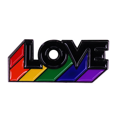 LGBT Gay Pride Rainbow Flag Heart Enamel Pins Fashion Lapel Metal Badges Backpack Brooches Proudly Go Purride Pin Wholesale