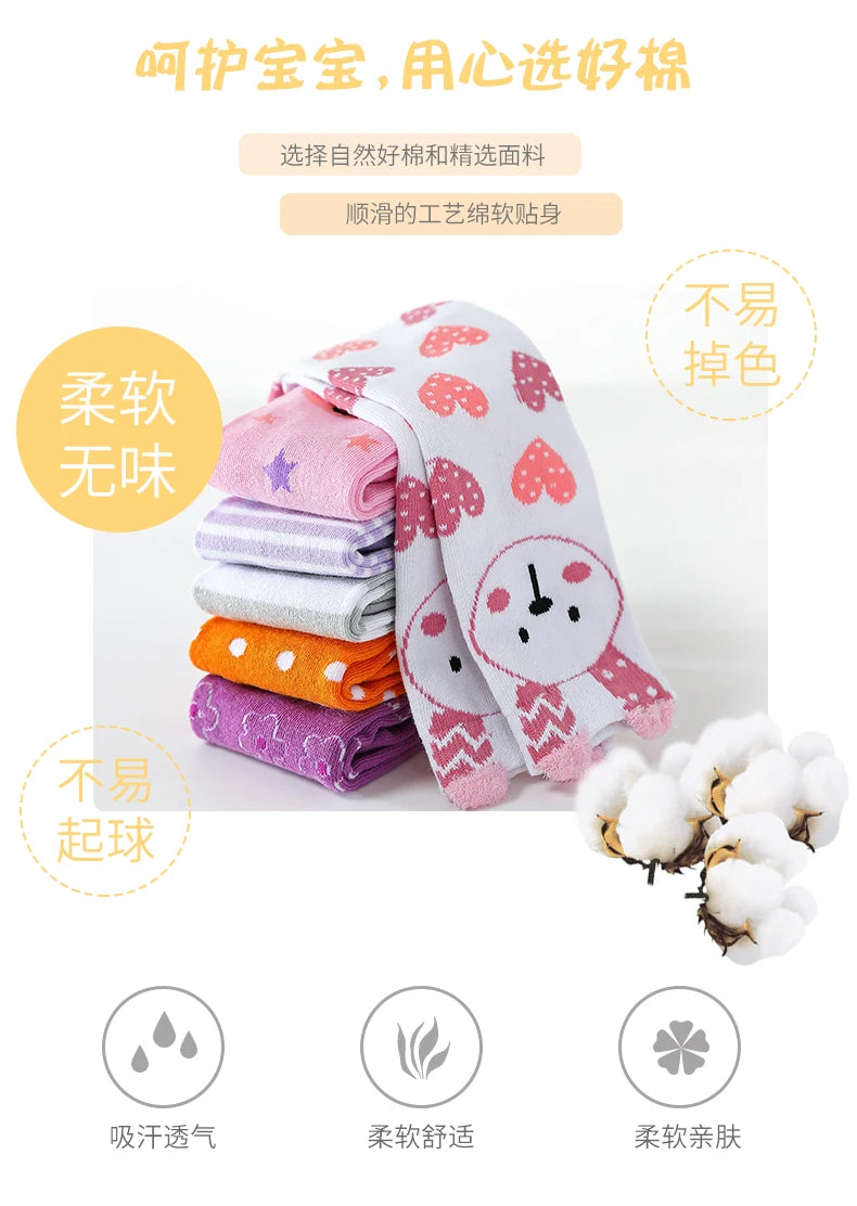 Children warmer ankle short lovely socks Cartoon Cute Kids Girl Knee High Socks infant cotton Baby Animal Over Knee Socks girls