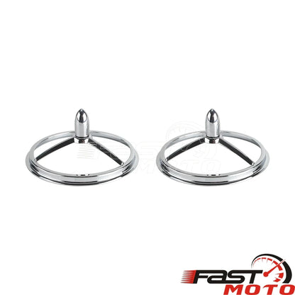 Motorcycle 7'' Headlight Bullet Trim Ring 4.5'' Auxiliary Fog Light Cover For Harley Touring Road King Dyna Softail Heritage