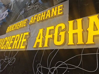 Custom Made Front Lit & Side Lit LED Channel Letters Signs Perforated Shop Signs Exterior Use
