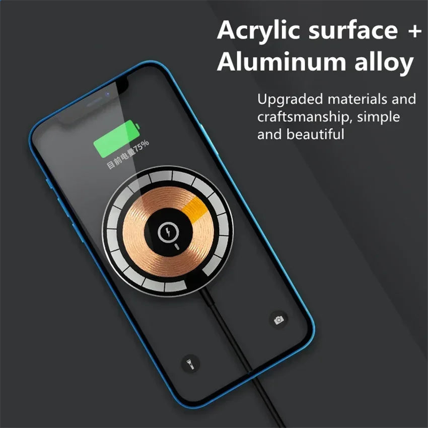 100W Magnetic Wireless Charger Pad Phone Chargers For iPhone 15 14 13 Pro Max Airpods Portable Magsafe PD Fast Charging Station