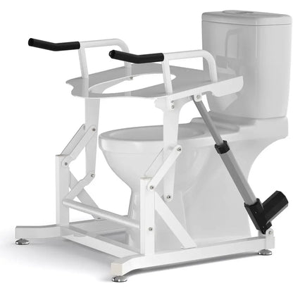 Electric Toilet Lift Seat - Powered Toilet Seat Risers with Handles for Seniors and Disabled, Height Adjustable, Support to 330l