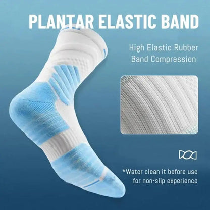 Bullfight 2.0 Men's High-top Sports Towel Basketball Socks Bottom Practical Professional Long-tube Mid-tube Elite Thick Running