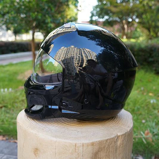 Scorpion Retro Motorcycle Helmet Removable Front Module Transparent Lens M L XL XXL Sizes Available for Motorbike Safety Gear