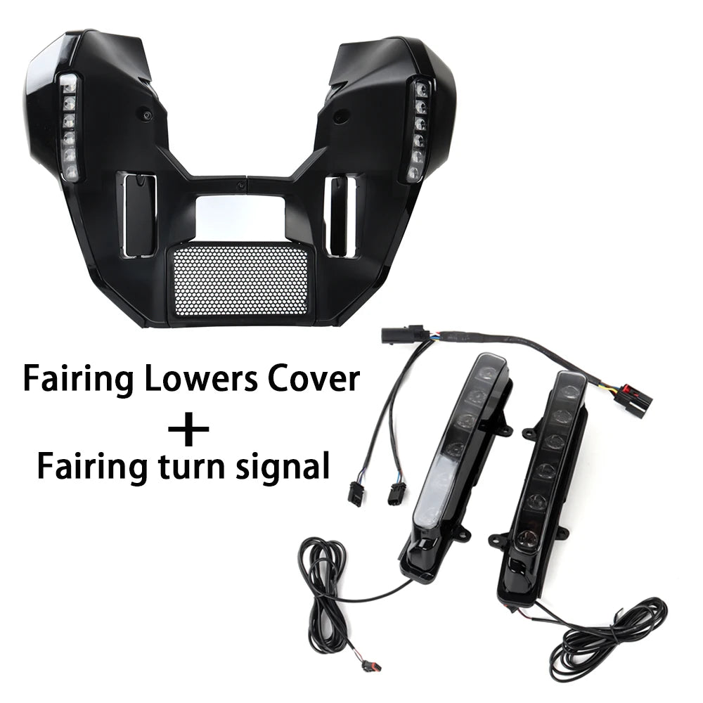 Motorcycle Fairing Undercover Turn Signal Daytime Running Light Integrated Design  For Harley Touring CVO Street Road Glide 23up