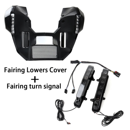 Motorcycle Fairing Undercover Turn Signal Daytime Running Light Integrated Design  For Harley Touring CVO Street Road Glide 23up