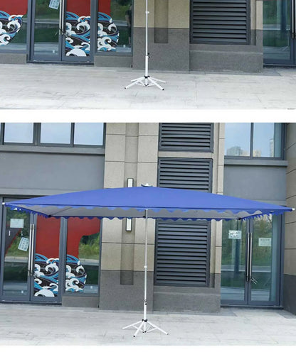 Parasol outdoor stall large sun umbrella rectangular canopy thickened commercial folding square courtyard umbrella sun protectio