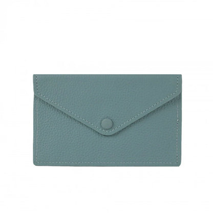 Customized letters, genuine cowhide leather, women's ultra-thin card wallet, women's short envelope, women's wallet