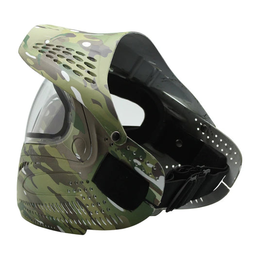 GREAT II Lotus Camo Tactical PAINTBALL MASK with Visor Airsoft Mask with DYE I4 Thermal Lens