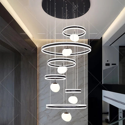 Modern Stair chandelier Pendant lights indoor lighting Ceiling lamp hanging light led Chandeliers for living room indoor lightin