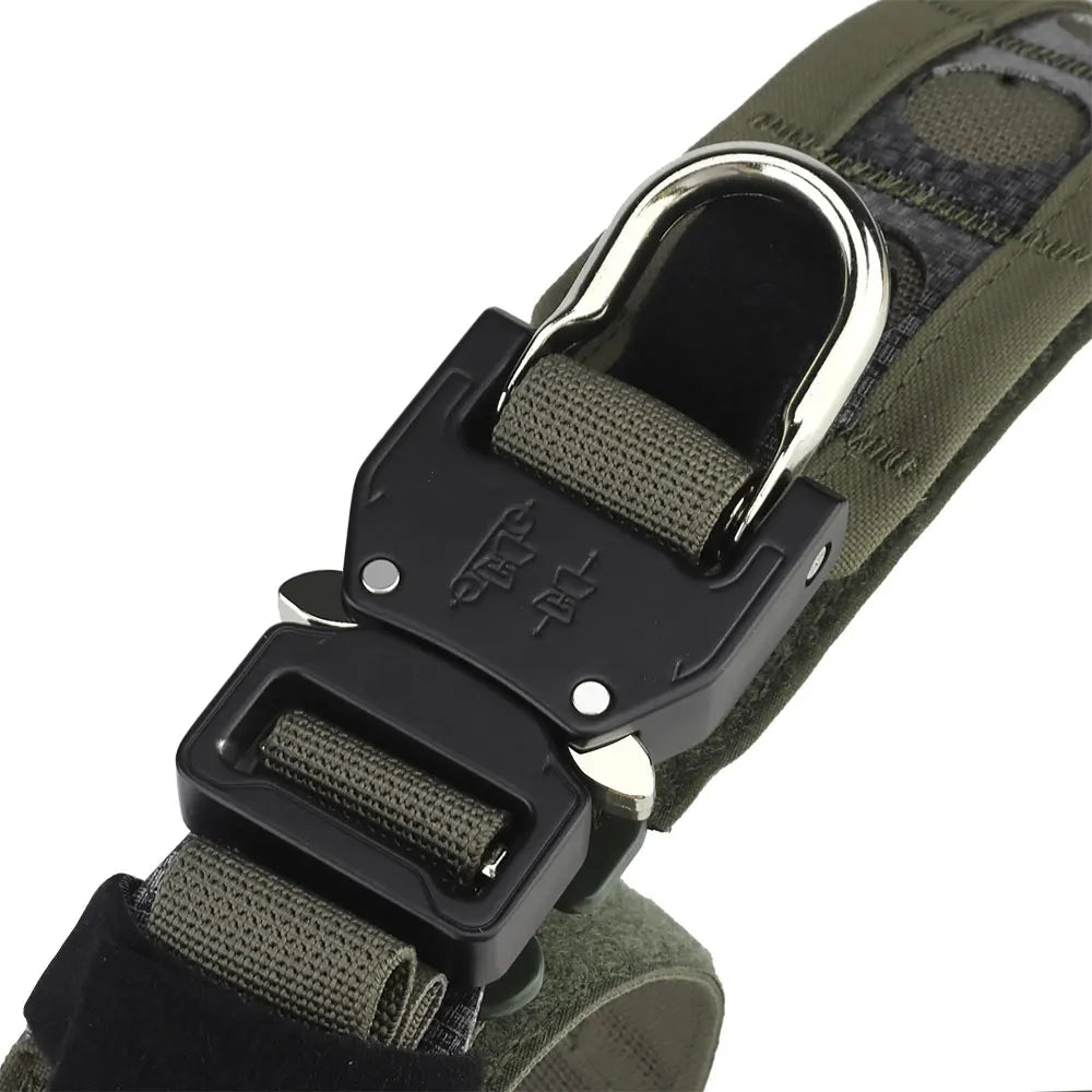 Tactical Ferro-style Bison Lightweight Belt with Quick Detach Metal D-Ring Buckle MOLLE Men's Waist Belt Hunting Pistol Airsoft