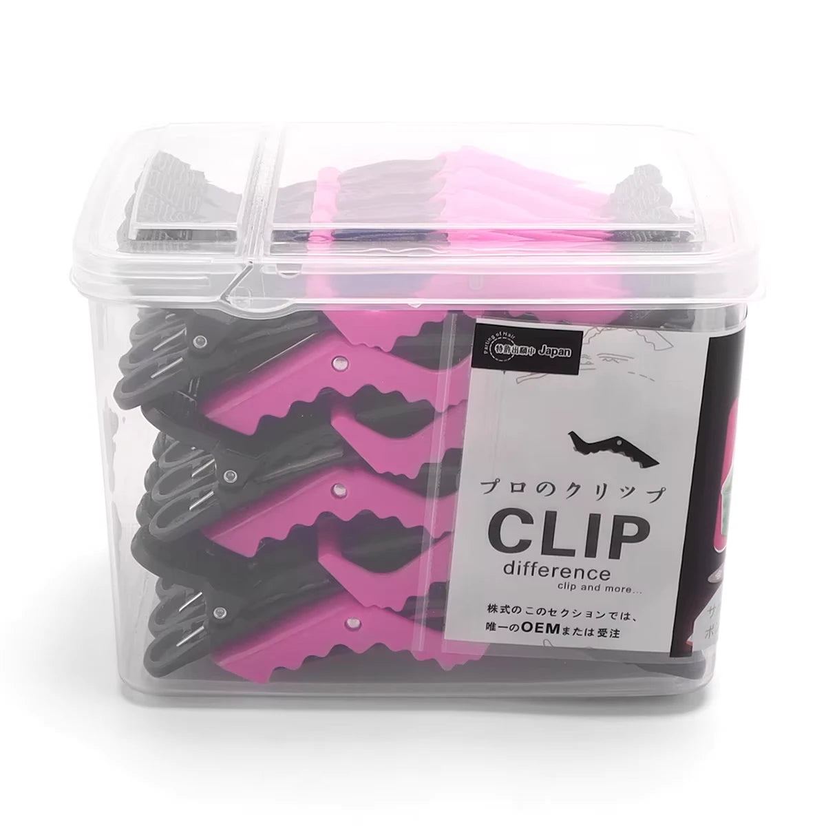 30pcs/box Hairdressing Plastic Crocodile Clip Wide Tooth Hairdressing Clip Portable Professional Salon Hairdressing Styling Tool