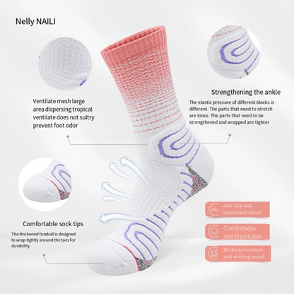 Practical Basketball Socks for Man Kids Thickened Towel Bottom Professional Medium Tube Sports for Elite Running Cycling