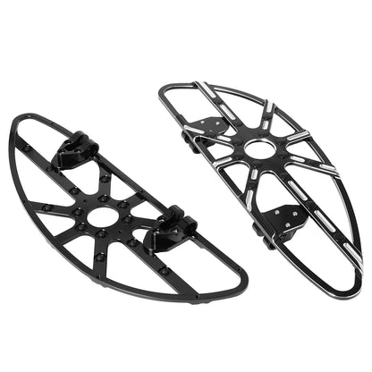 Motorcycle Driver Floorboard Male Mount Rear/ Front Foot Rest Pegs Pedal Black/Chrome For Harley Softail Touring Dyna Road Glide