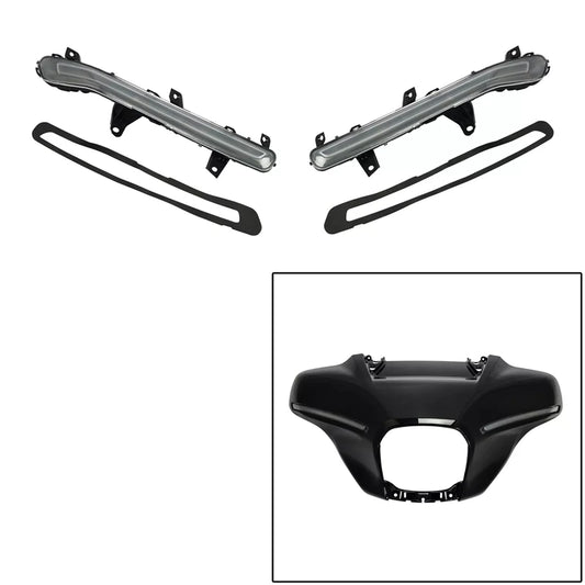 Turn Signal Batwing Fairing Light Fit For Harley CVO Street Glide 2023-2025 FLHX 2024-2025 FLHXU 2025