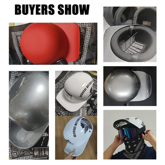 2023 NEW Gourd Baseball Cap Special Motorcycle Off-road Vehicle Battery Car Helmet Suitable For Men And Women Handsome Novel