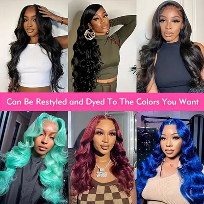 Body Wave Lace Front Human Hair Wigs 200 Density 13x4 Glueless Body Wave Human Hair Wigs For Woman 13x6 HD Lace Human Hair Wig