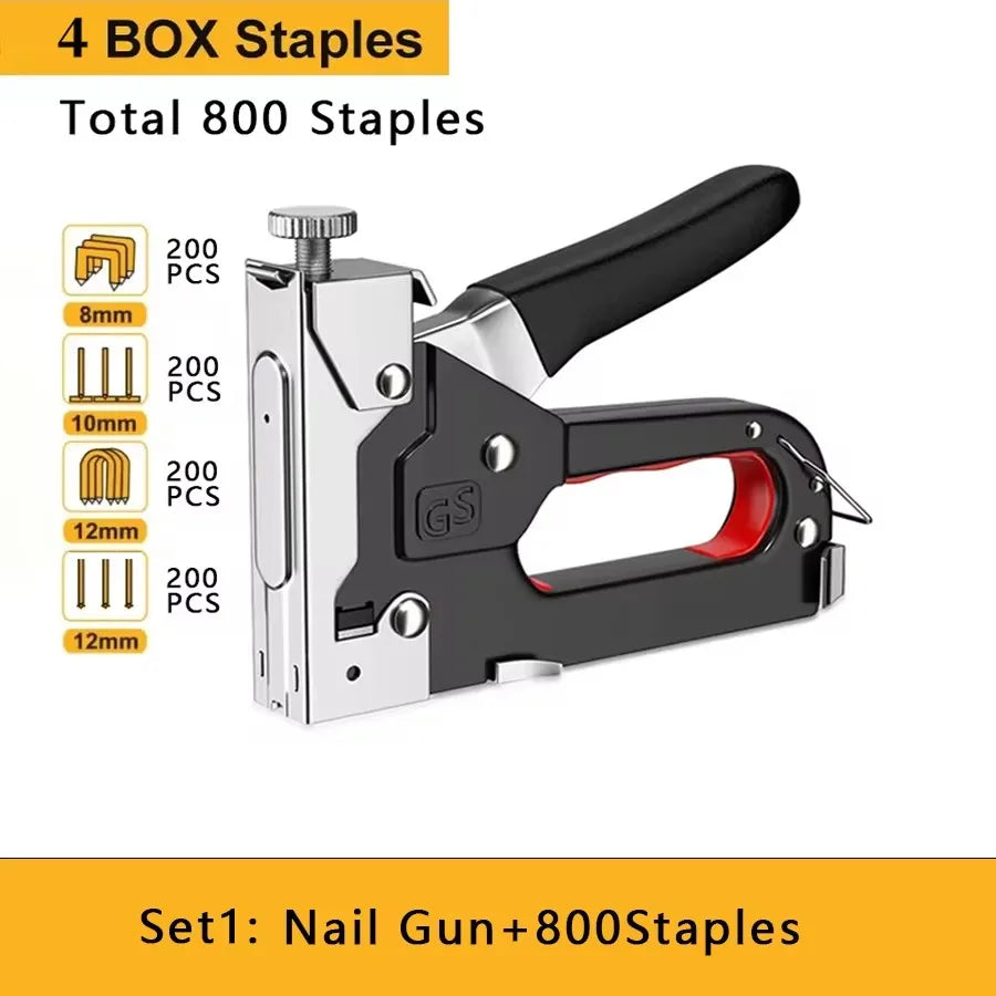 Manual Nailing Gun Light duty Home Use Code Nailing Gun Air Nail Woodworking Special Direct Staple Book Carpentry Tools U/T/N