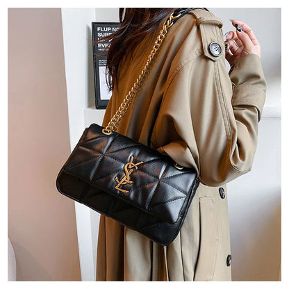 2025 New Luxury Diamond Quilted Chain Bag Women Fashion Crossbody Shoulder Bag For Commute