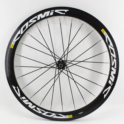 New White Black Gray 700C 50mm Road bike alloy bicycle wheelset clincher rims V Disc brake Thru Axle center lock hubs wheels