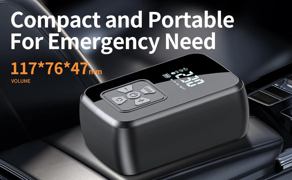 Portable Car Air Pump Electric Tire Inflator Intelligent Digital Display Tire Inflator For Car Motorcycle Bicycle Air Compressor