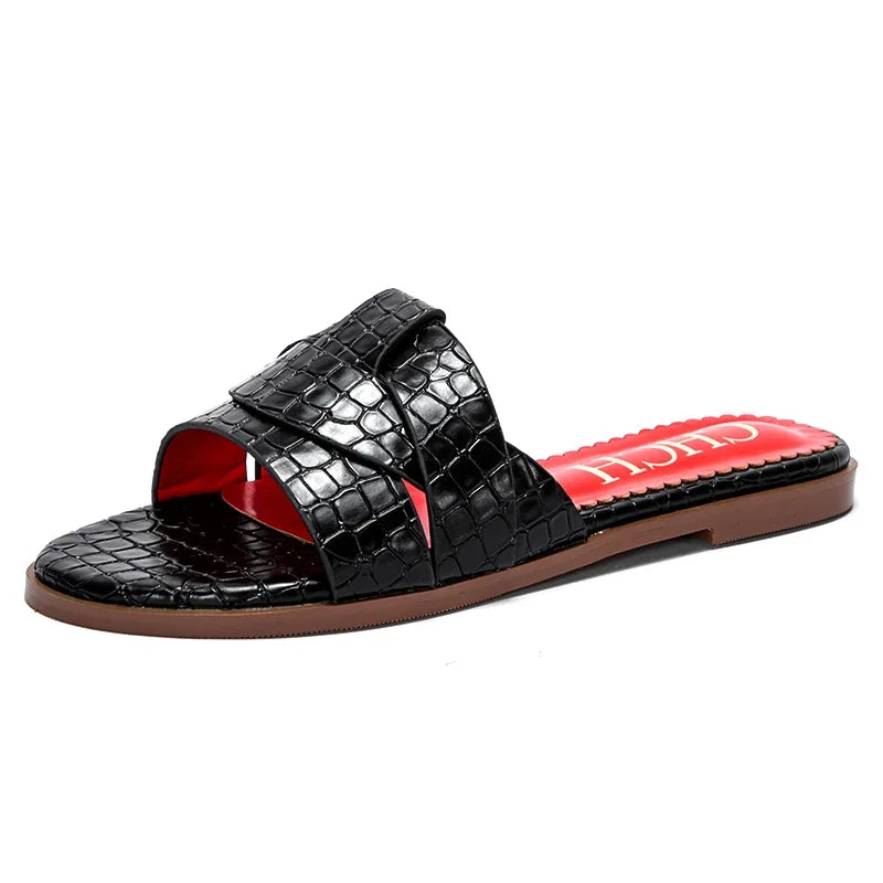 Fashionable Classic Design Women's New Slippers Outdoor Flat Bottom Beach Tourism Summer Women's Slippers