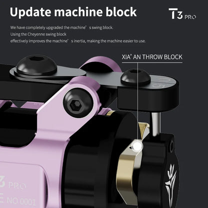 POPEIRONS Brand T3Pro Rotary Tattoo machine Adjustable Stroke 2225 Powerful Motor tattoo gun