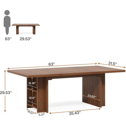 Computer Desk,Modern PC Table, Office Table, Work Table, Dining Table with Storage for Home Office, Desks, Conference Table