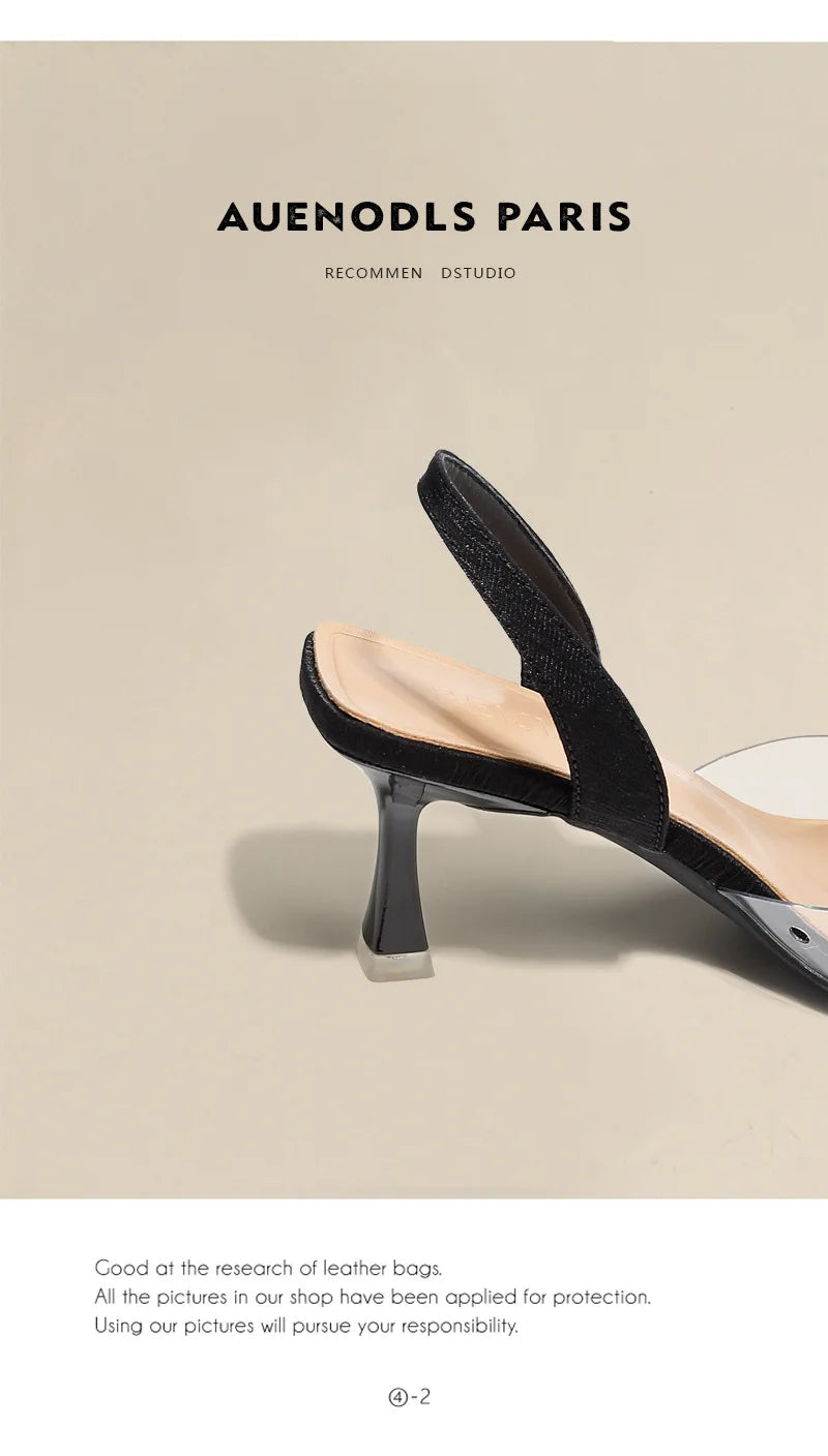 Summer Women High Heels Shoes Luxury Crystal Women Sandals Designer Pointed Toe Pumps Transparent Sexy Women sandalias de mujer