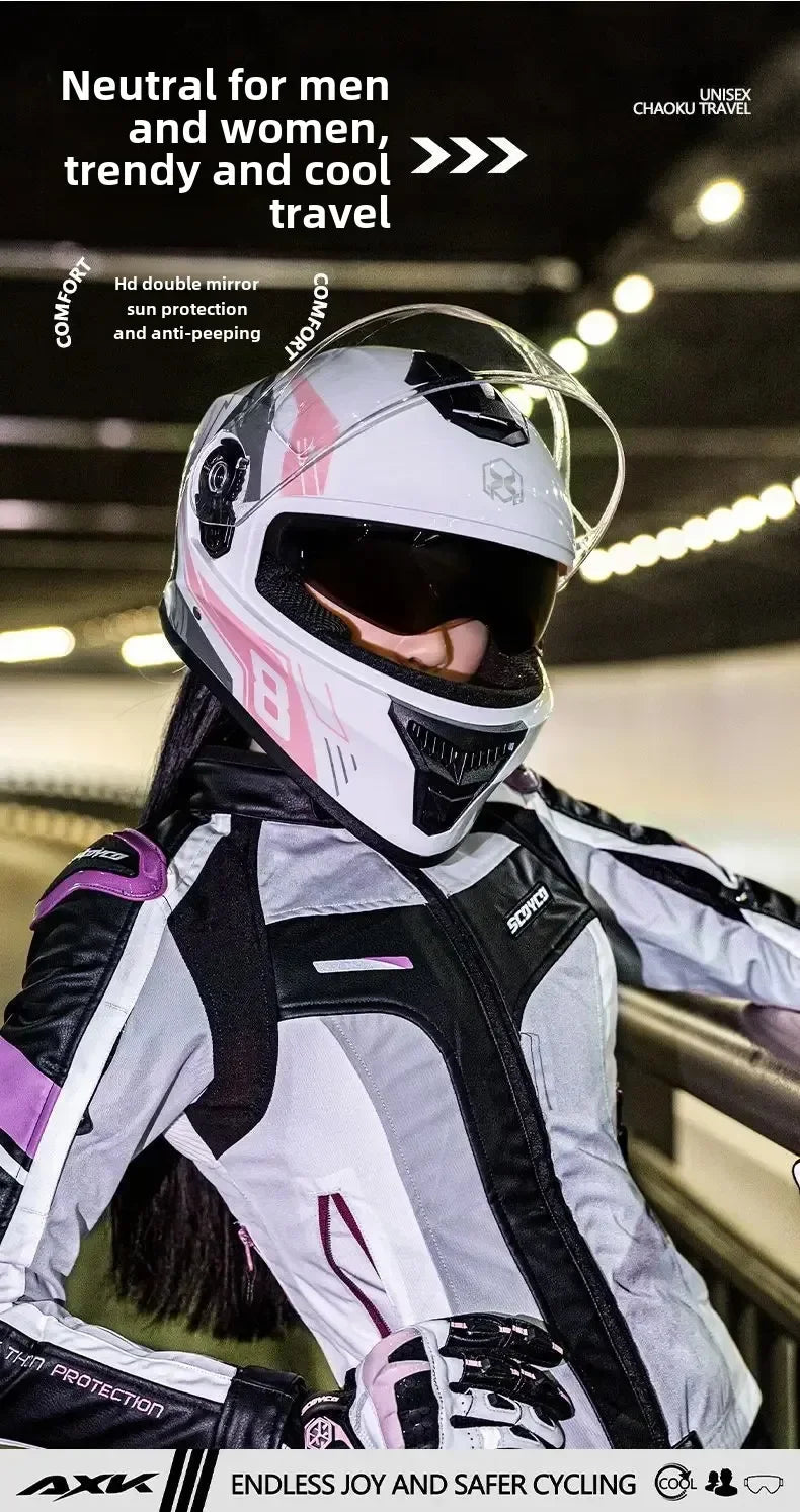 Unisex Motorcycle Helmet Winter Anti-Fog Warm Full Cover Helmet For Men And Women Electric Car Cycle Motorcycle Equipment Access