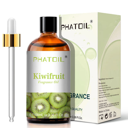 PHATOIL 100ML Coconut Peach Blueberry Mango Fragrance Oil Apple Banana Grape Lemon Aroma Oil for Oil Diffuser Soap Candle Making