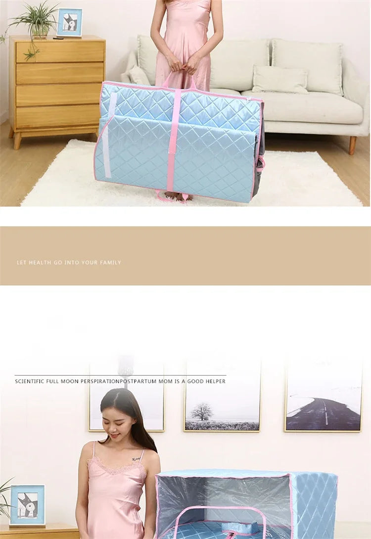 Home Far Infrared Single Sauna Rooms Washable Sweat Steaming Bucket Steam Shower Household Body Spa Sauna Bag Fumigation Machine
