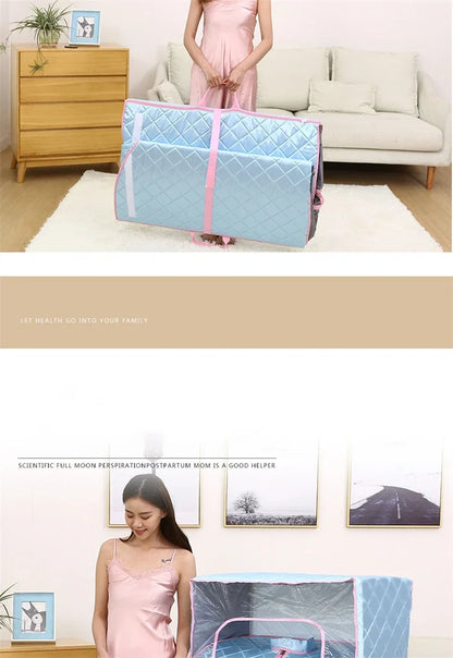 Home Far Infrared Single Sauna Rooms Washable Sweat Steaming Bucket Steam Shower Household Body Spa Sauna Bag Fumigation Machine