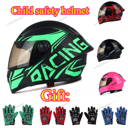 Children Helmet Safety Kid Riding Helmets New CuteFull Face For Four Seasons Outdoor Sports Head Bicycle Motorcycle Helmet