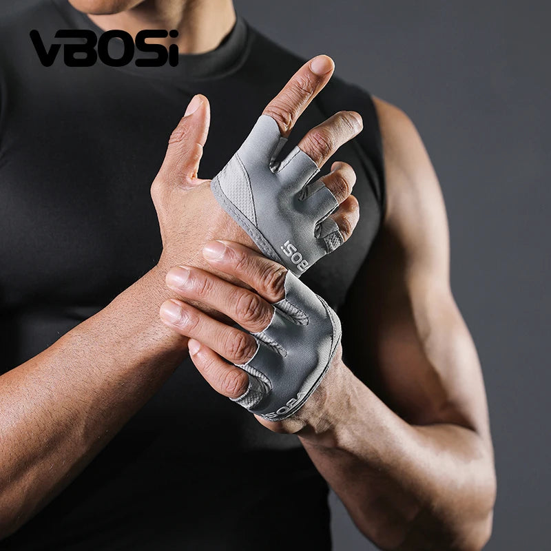 VBOSi Breathable Anti-Slip Four-Finger Sports Gloves – Training Grip Gloves for Gym, Cycling & Daily Workouts