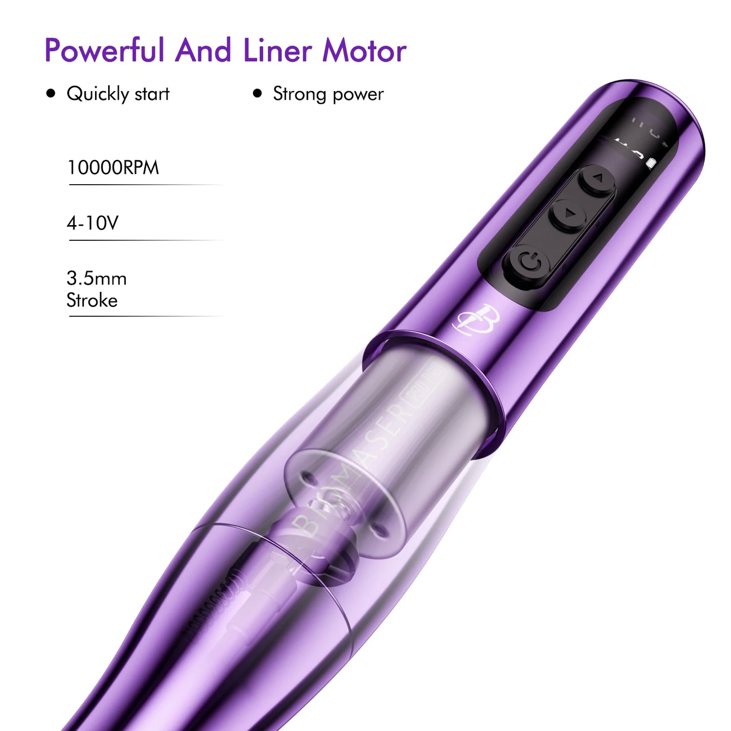 Wireless P90 Pro Tattoo Machine Rotary Tattoo Pen Original German Motor Power Battery 2400mAh Fast Charge Stroke 3.5mm