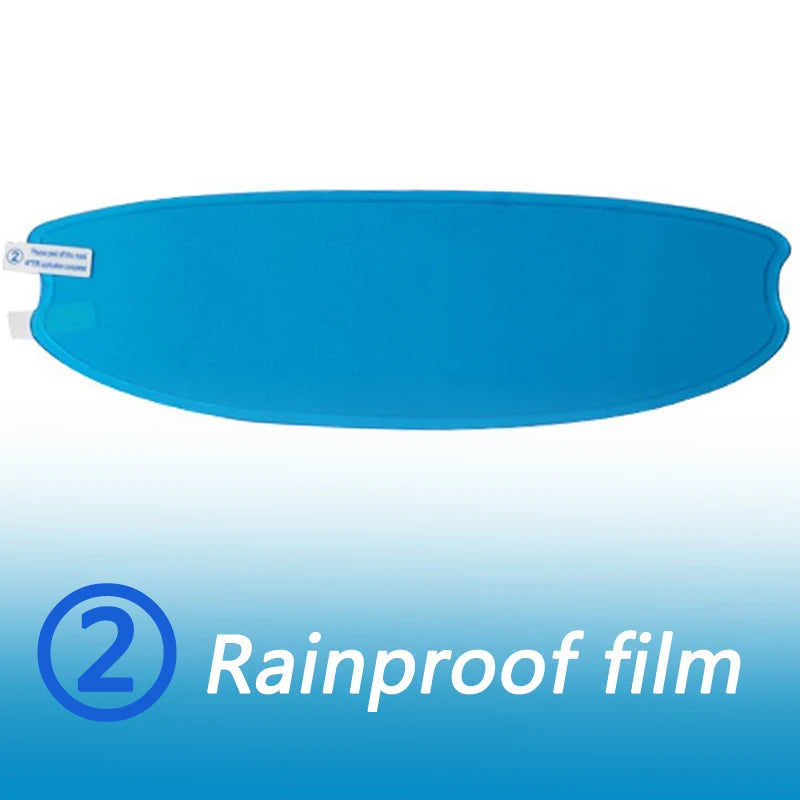 Universal Helmet Clear Rainproof Film Anti-Fog Film Helmet Lens Nano Coating Sticker Motorcycle Rainy Safety Driving Accessories