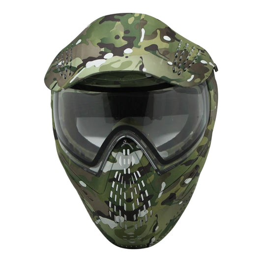 GREAT II Lotus Camo Tactical PAINTBALL MASK with Visor Airsoft Mask with DYE I4 Thermal Lens