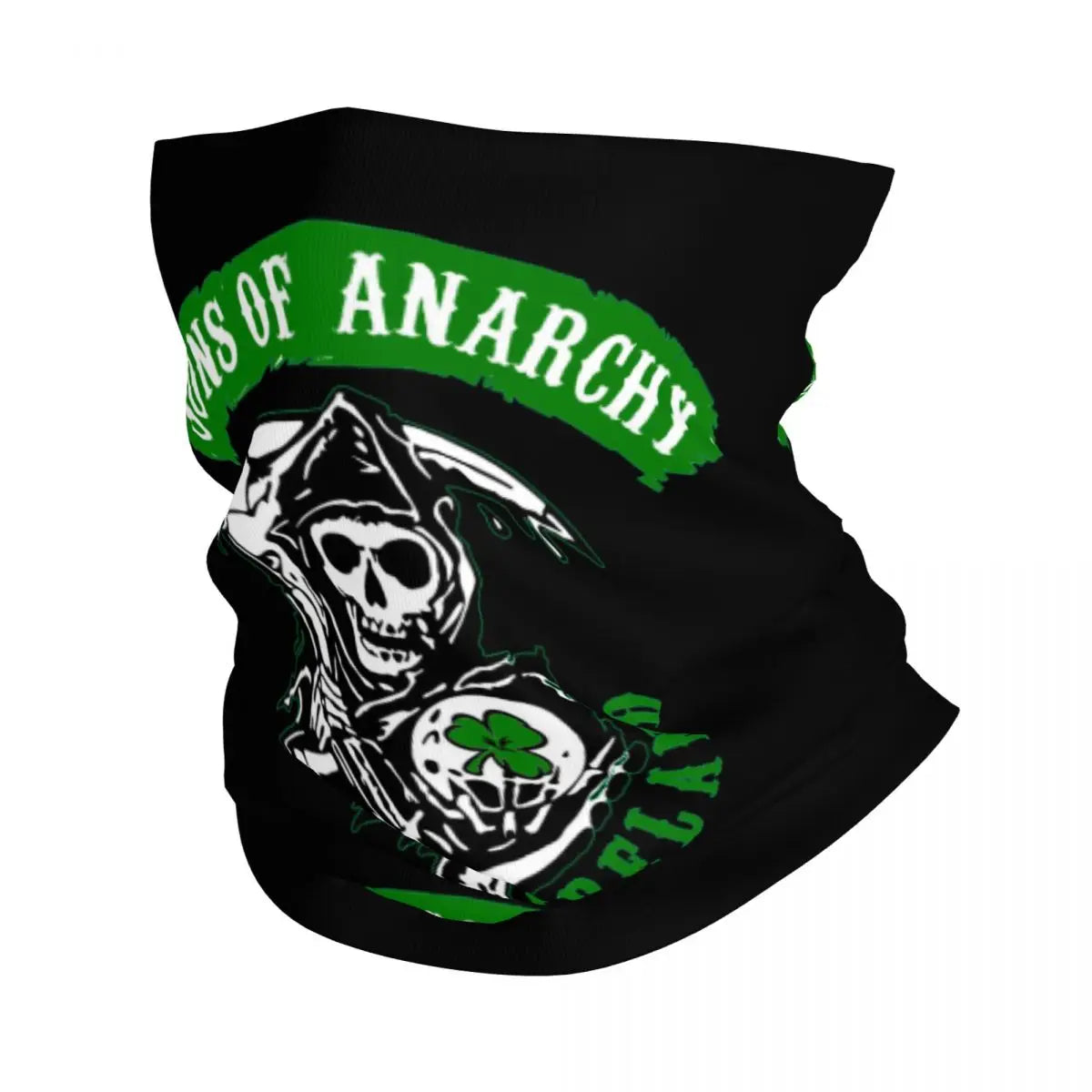 Custom 1 Percenter Essential Sons Bandana Neck Gaiter for Ski Camping Men Women Wrap Scarf TV Show Anarchy Headband Warmer